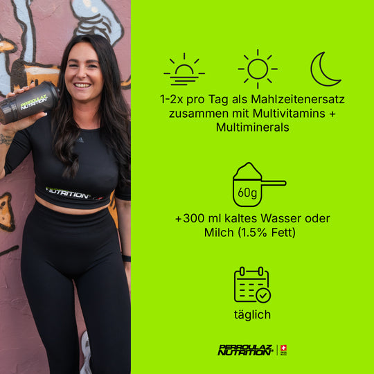 Perroulaz Nutrition Einnahme Guide Slim Shake#geschmack_schokolade