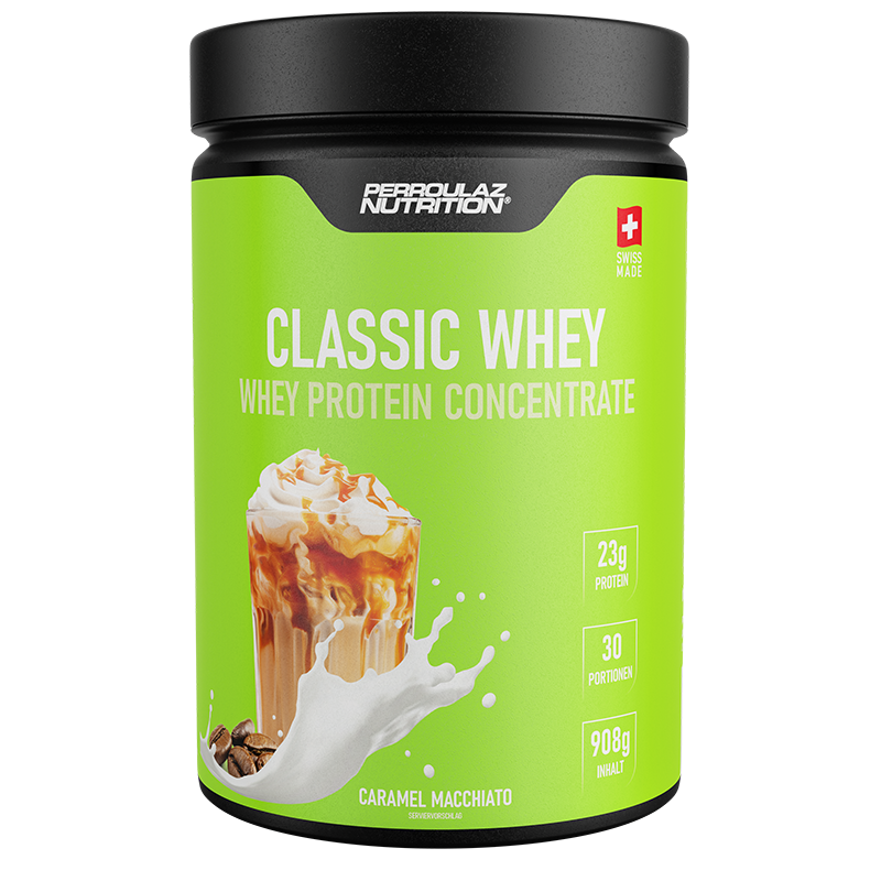 Classic Whey Proteinpulver Perroulaz Nutrition® Caramel Macchiato