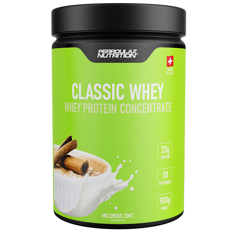 Classic Whey Proteinpulver Perroulaz Nutrition® Milchreis Zimt