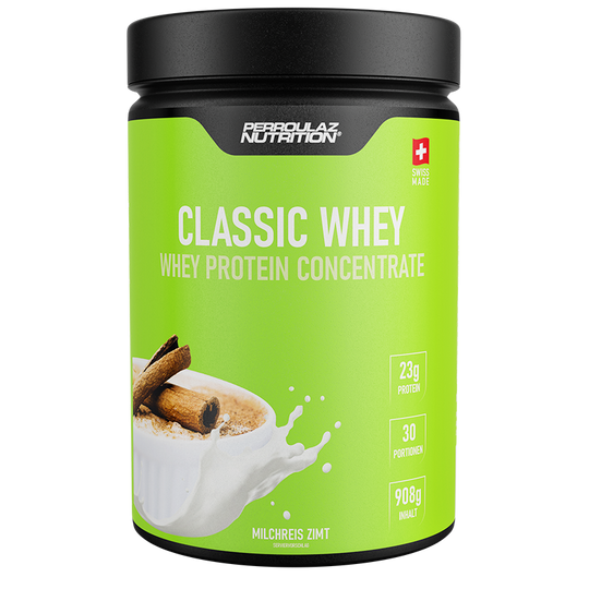 Classic Whey Proteinpulver Perroulaz Nutrition® Milchreis Zimt