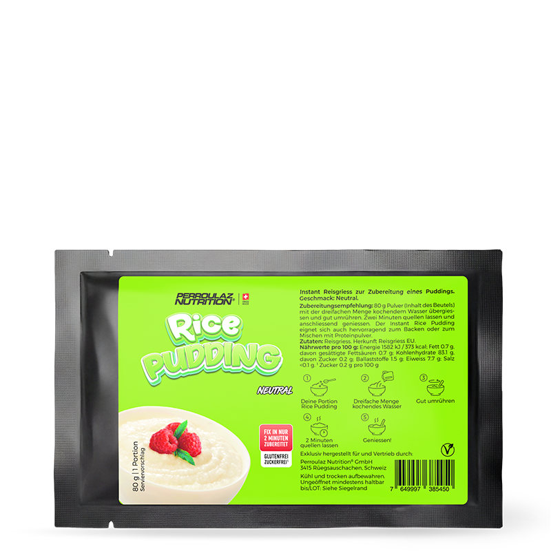 Perroulaz Nutrition Rice Pudding Food and Snacks#geschmack_neutral_80g