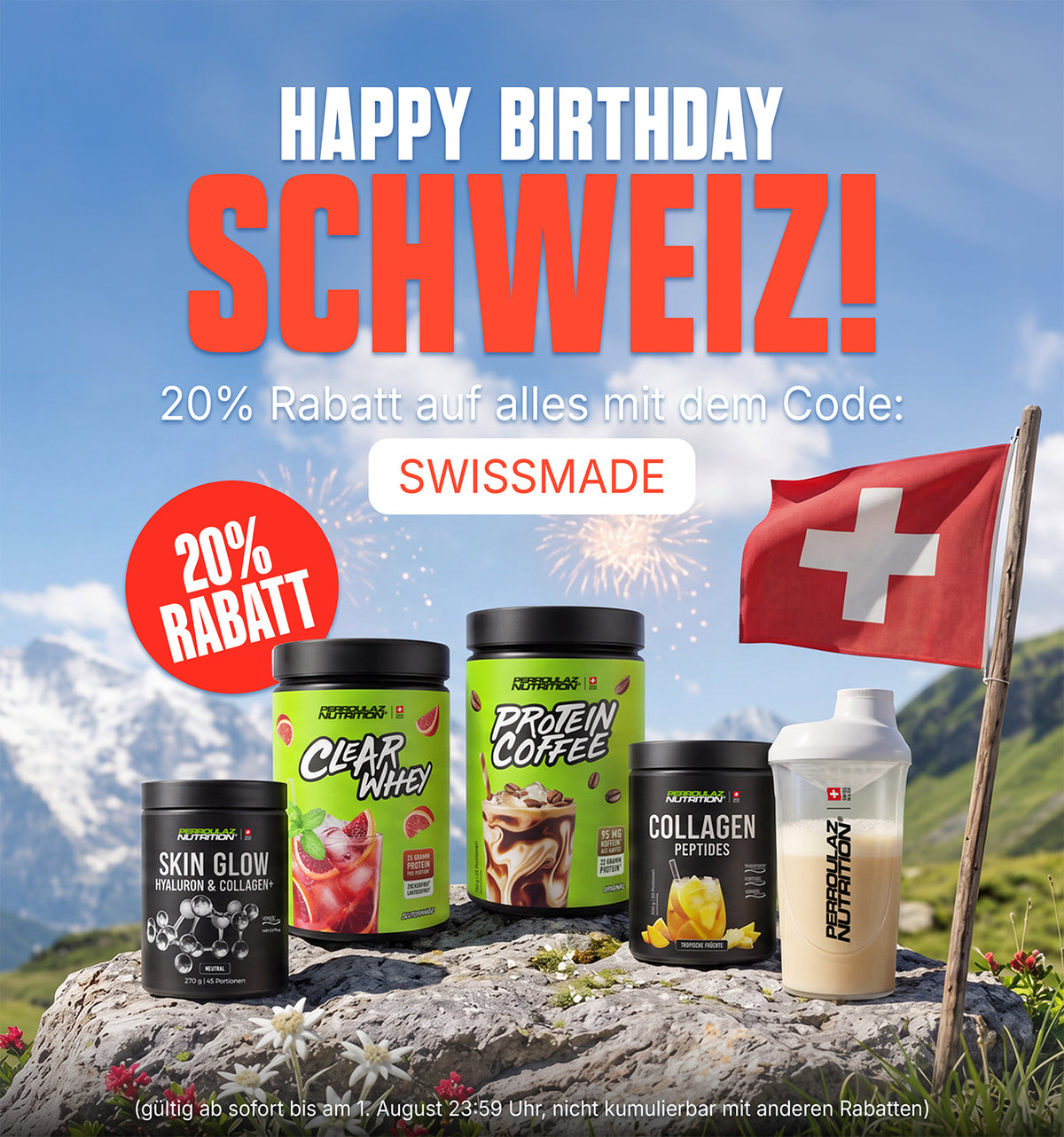 Perroulaz Nutrition 1. August Banner