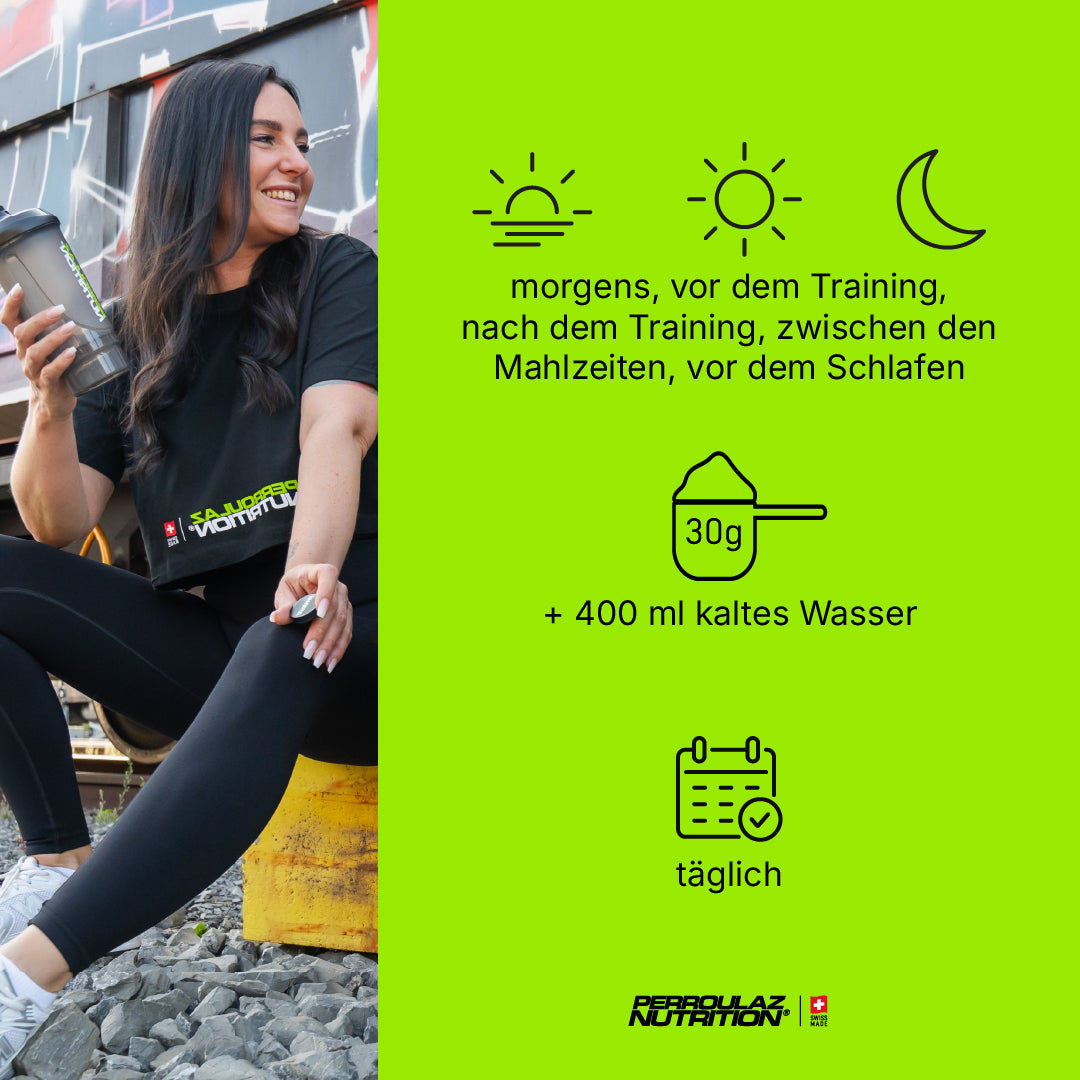 Perroulaz Nutrition Einnahme Guide Clear Whey proteinpulver#geschmack_lime-mint-mojito