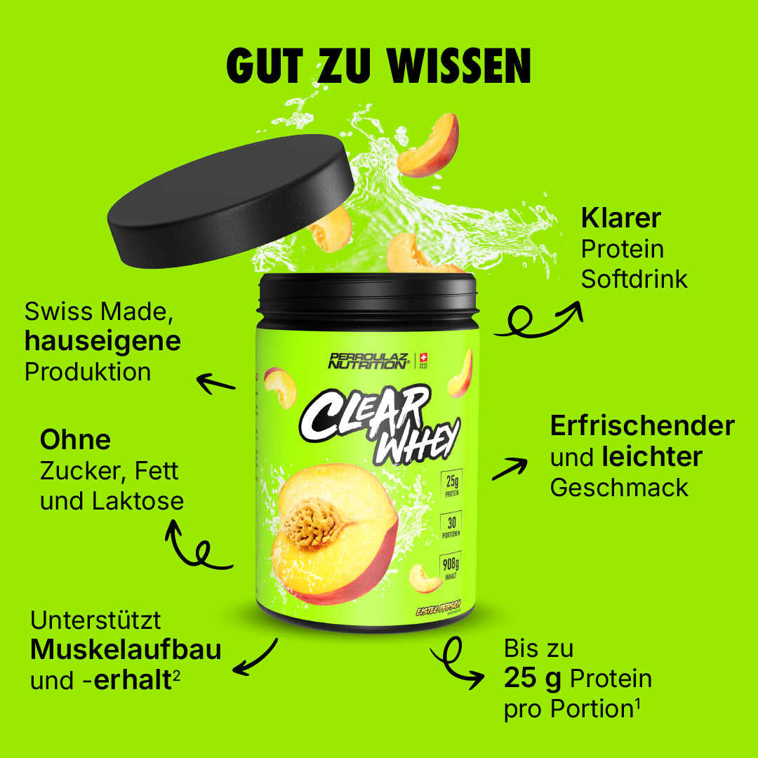 Perroulaz Nutrition Gut zu wissen Clear Whey proteinpulver#geschmack_lime-mint-mojito