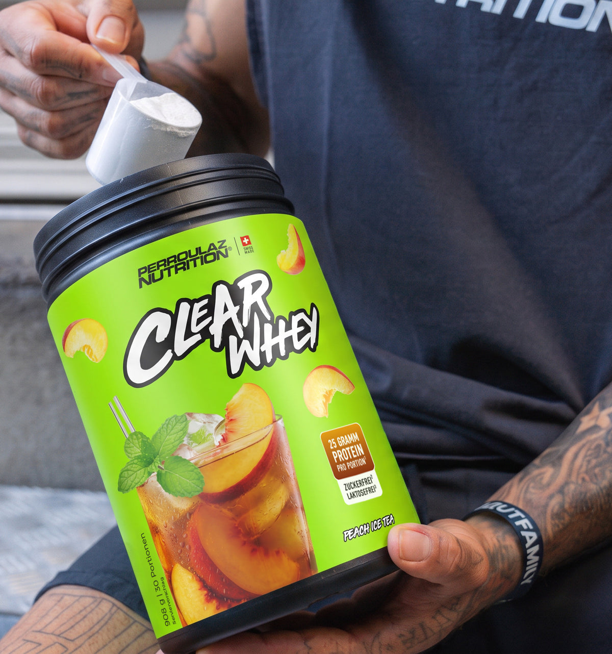 Perroulaz Nutrition  Proteinpulver Clear Whey Banner