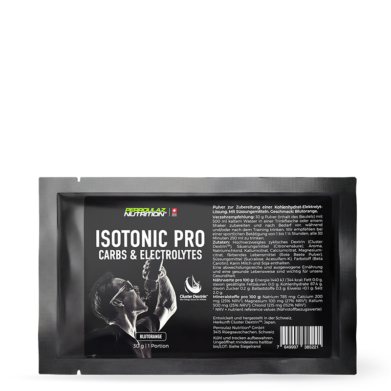 Perroulaz Nutrition Performance Produktprobe Isotonic Pro#geschmack_blutorange_30g