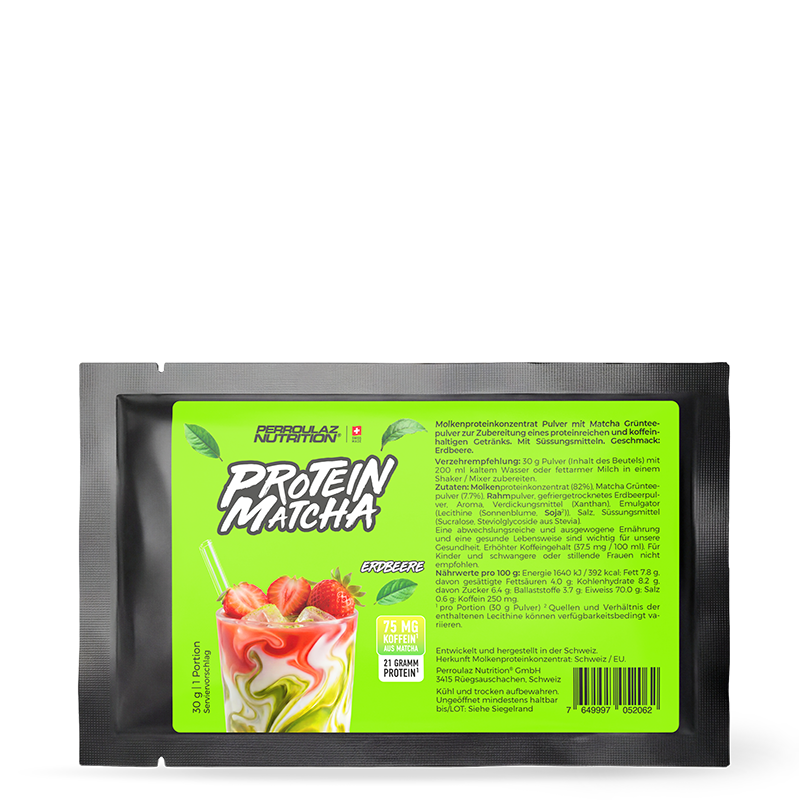 Perroulaz Nutrition Protein Matcha#geschmack_erdbeere_30g