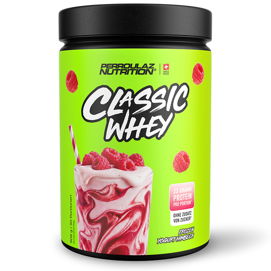 Perroulaz Nutrition Classic Whey proteinpulver#geschmack_frozen-yogurt-himbeer_908g