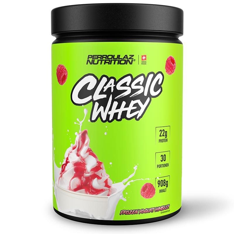 Perroulaz Nutrition Classic Whey proteinpulver#geschmack_frozen-yogurt-himbeer