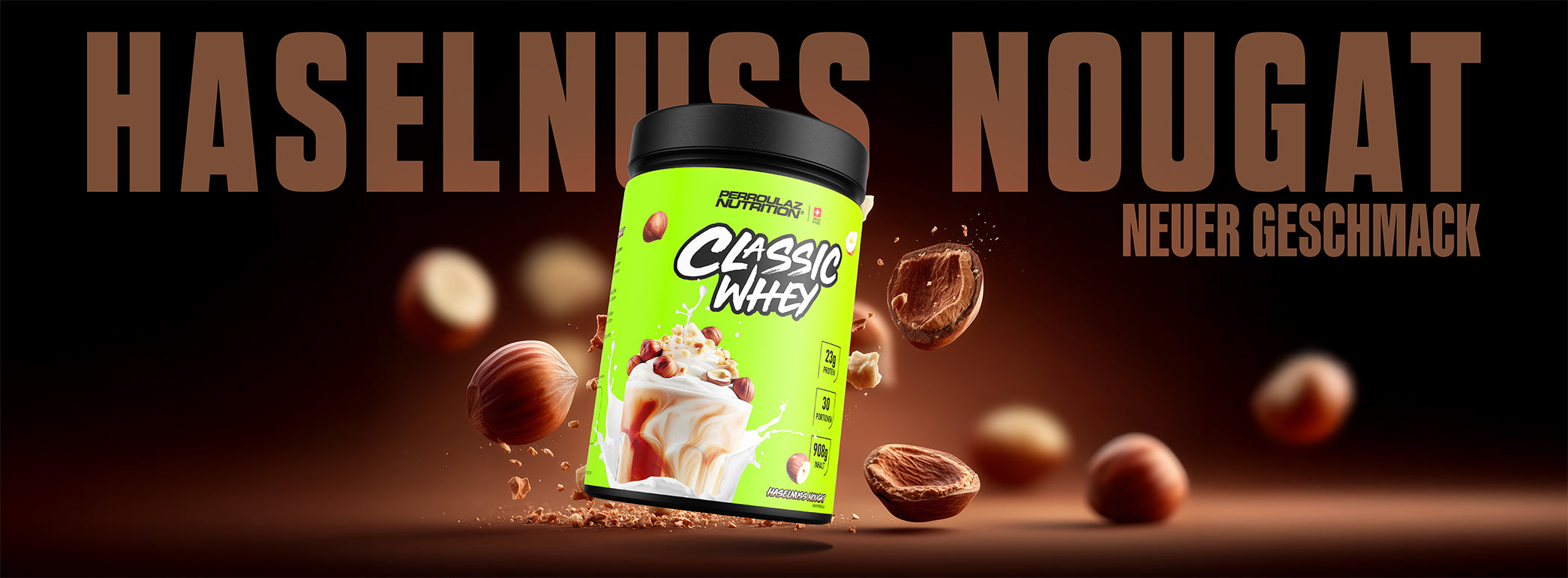 Perroulaz Nutrition Haselnuss Nougat