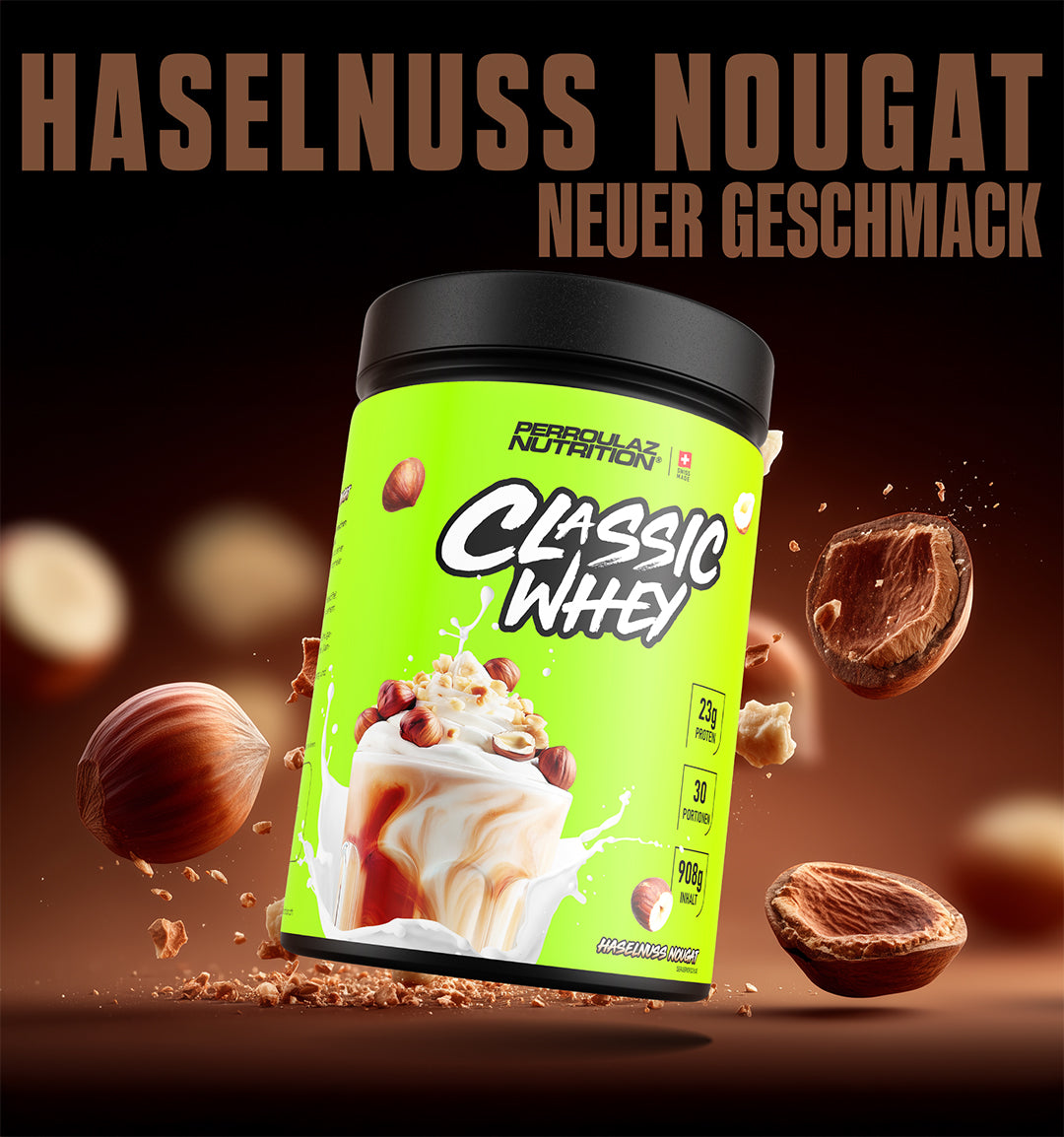 Perroulaz Nutrition Haselnuss Nougat