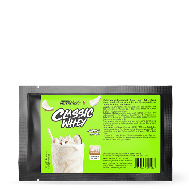 Perroulaz Nutrition Classic Whey proteinpulver#geschmack_coconut-cream_30g
