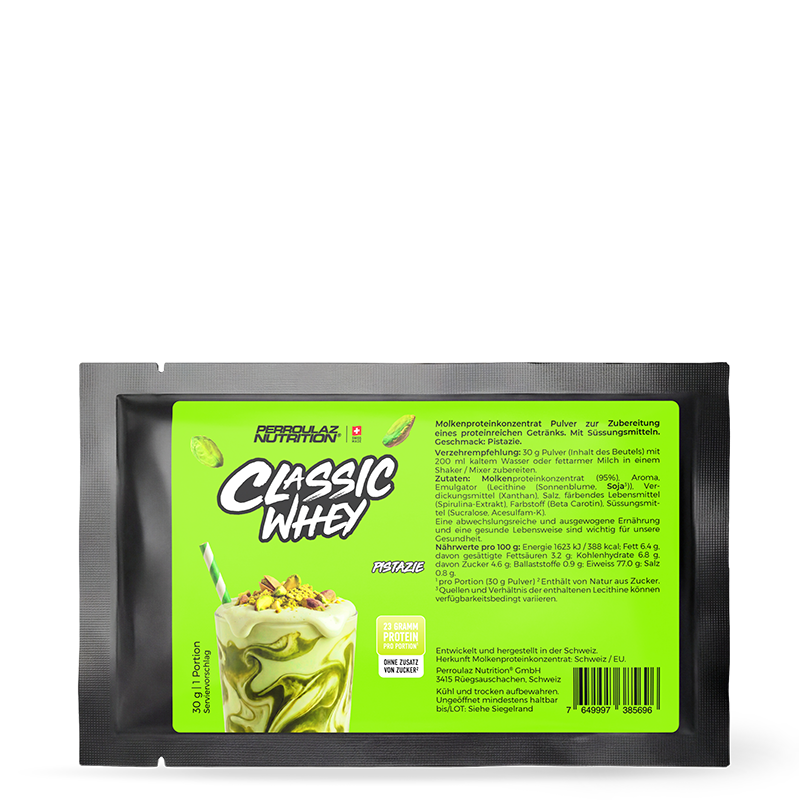Perroulaz Nutrition Classic Whey proteinpulver#geschmack_pistazie_30g