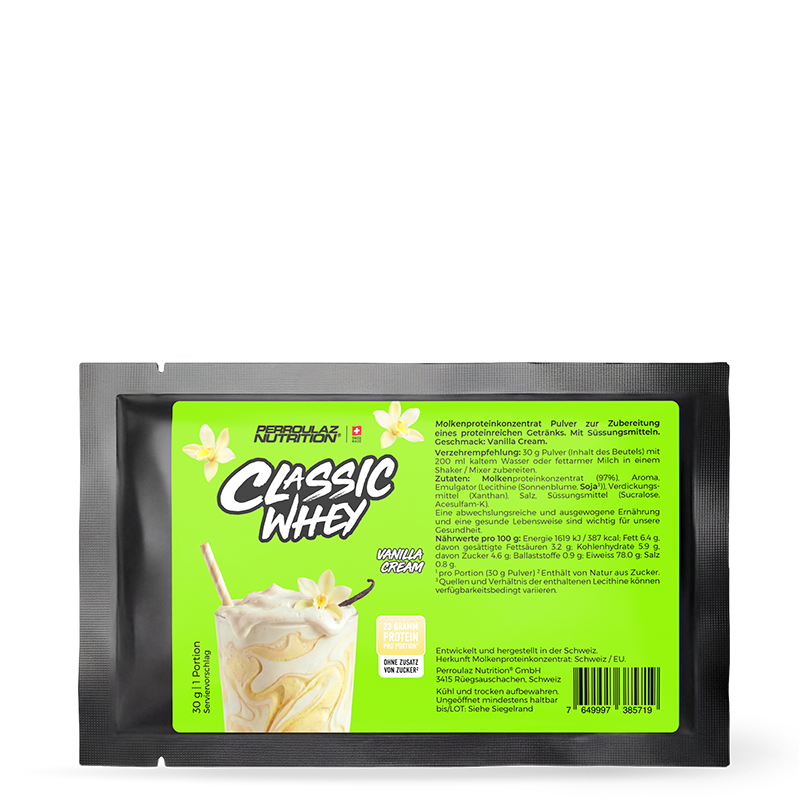 Perroulaz Nutrition Classic Whey proteinpulver#geschmack_vanilla-cream_30g