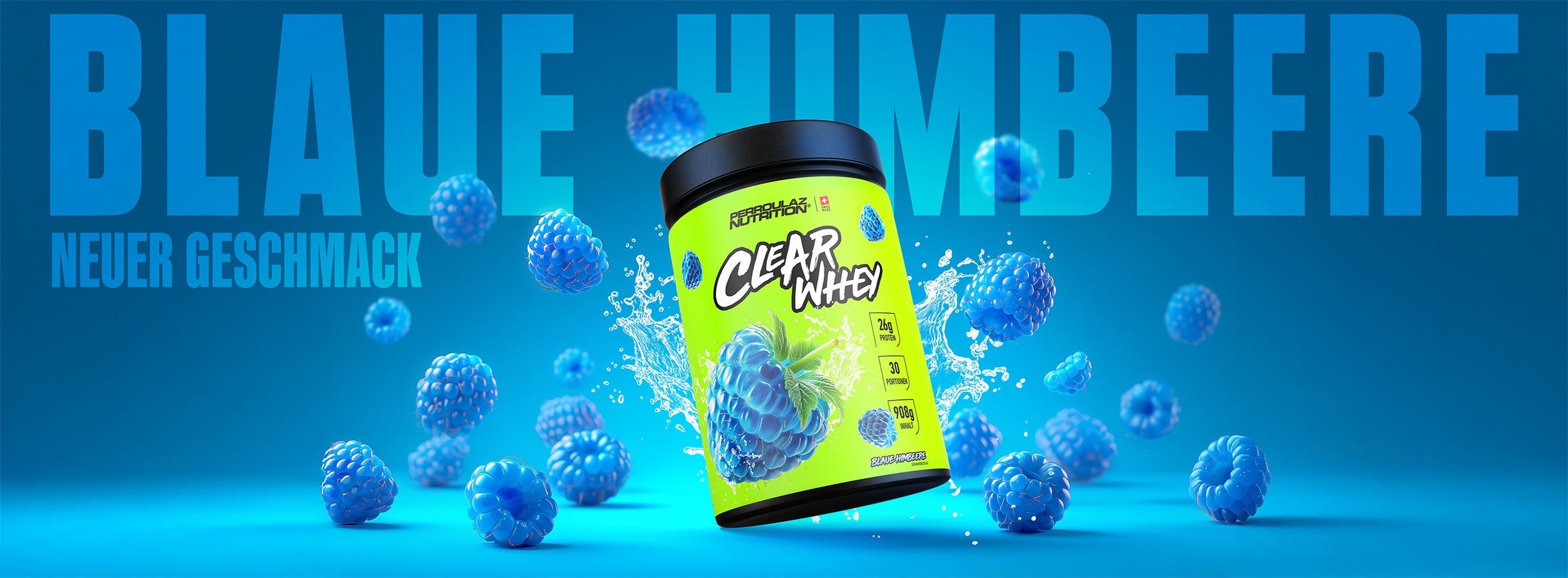 Perroulaz Nutrition Clear Whey Blaue Himbeere