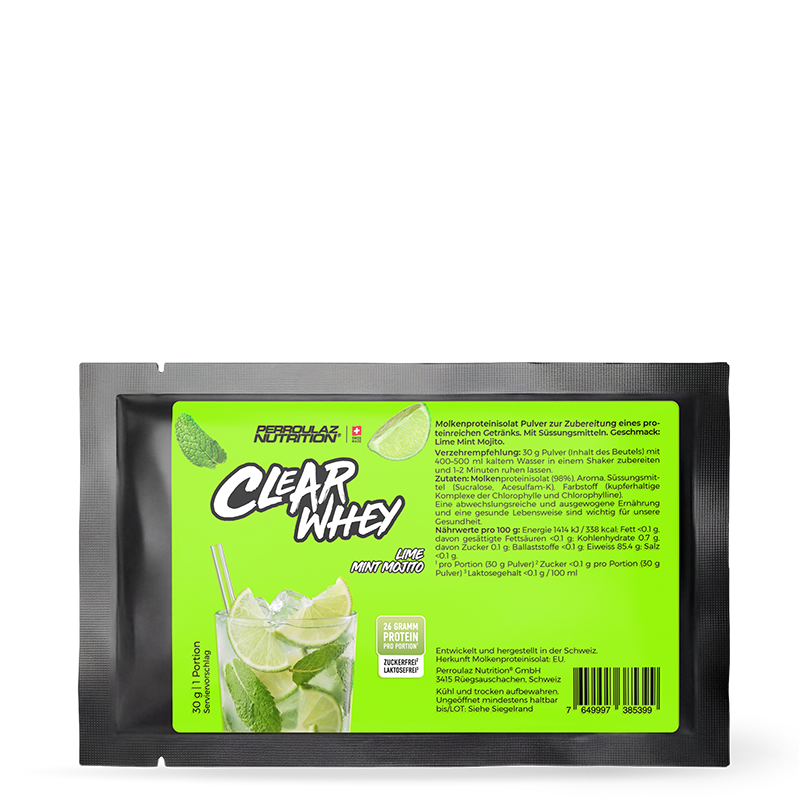 Perroulaz Nutrition Clear Whey proteinpulver#geschmack_lime-mint-mojito_30g