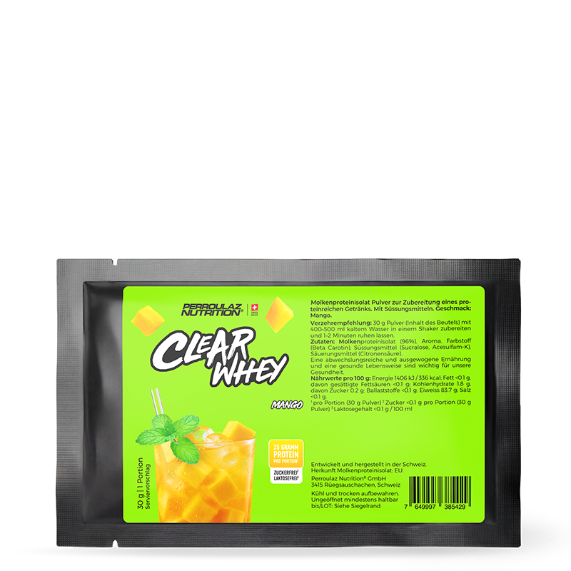 Perroulaz Nutrition Clear Whey proteinpulver#geschmack_mango_30g