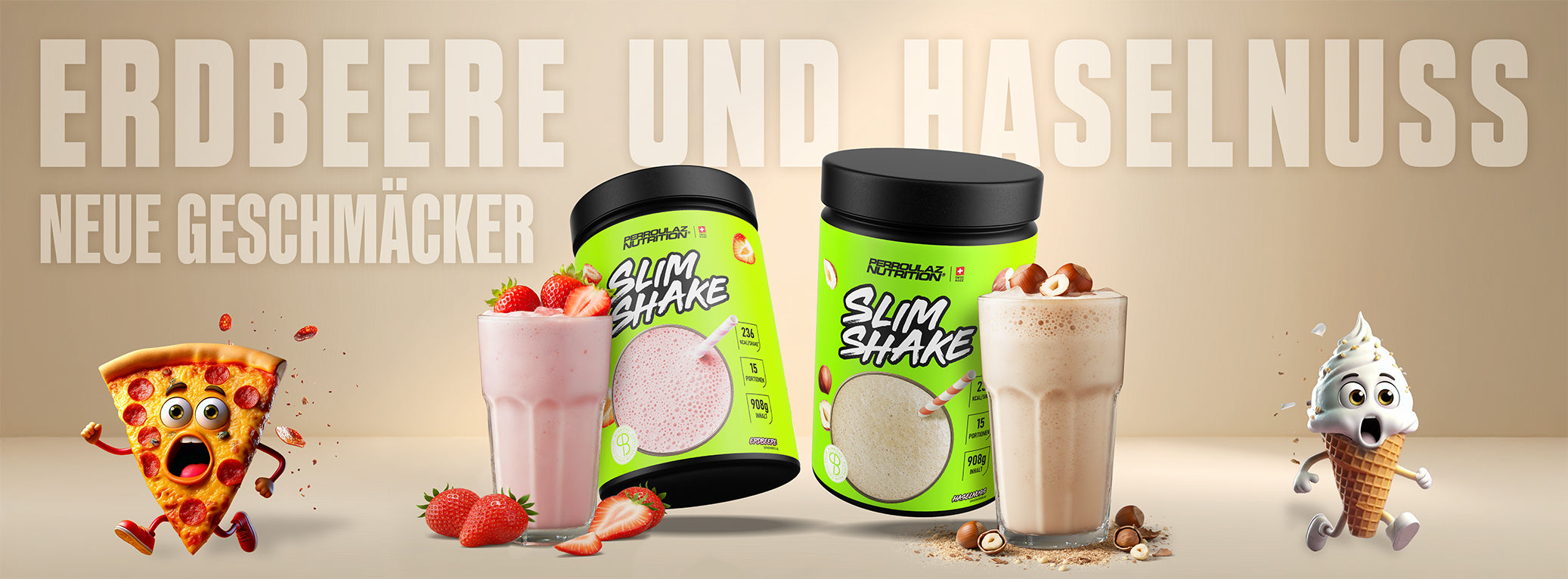 Slim Shake Banner zwei neue Sorten