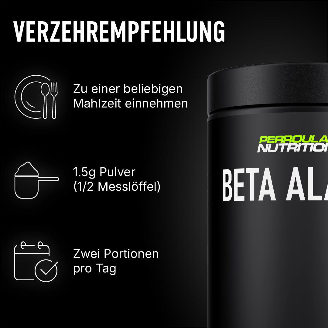 Verzehrempfehlung Beta Alanine