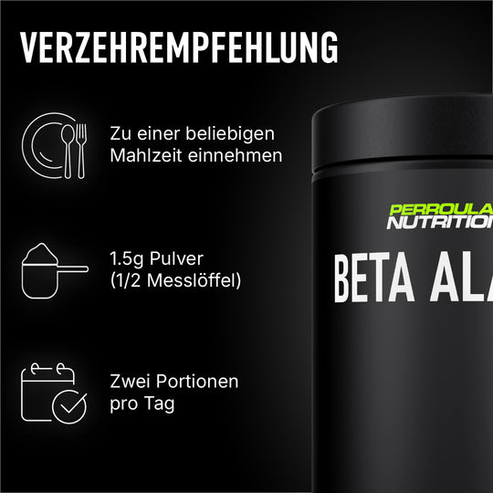 Verzehrempfehlung Beta Alanine