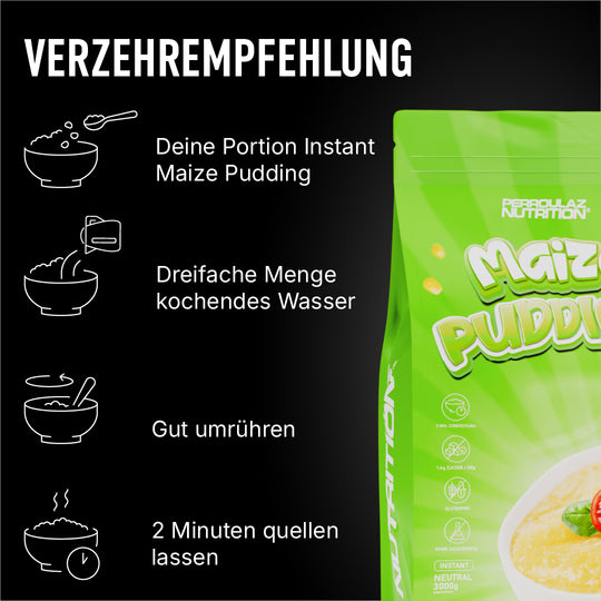 Verzehrempfehlung Instant Maize Pudding