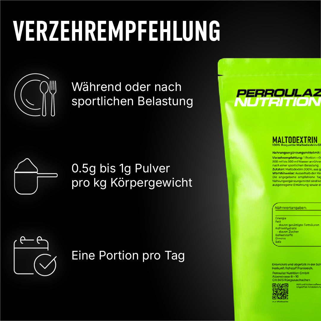 Verzehrempfehlung Maltodextrin