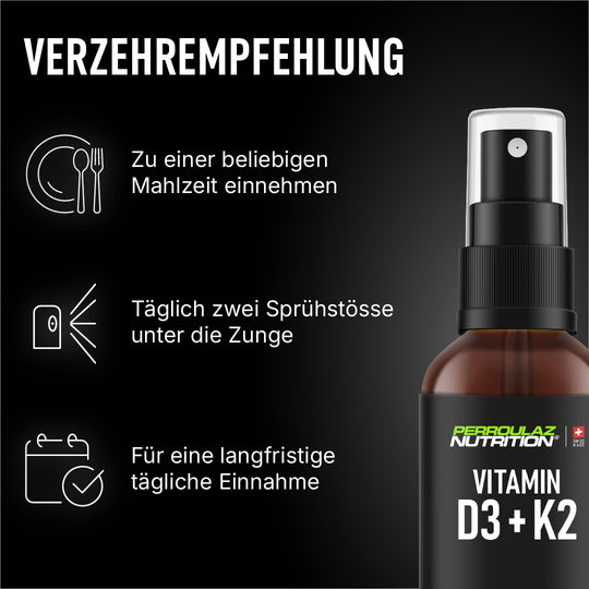 Verzehrempfehlung Vitamin D3 K2